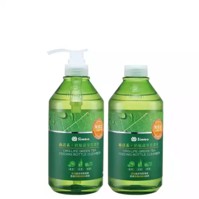 Simba 綠茶奶瓶清潔劑 2入組
